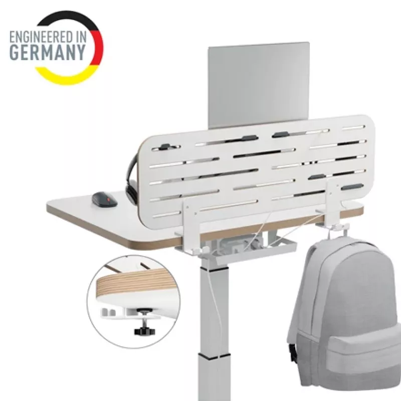 Leitz Ergo pegboard bureau-organizer met laptophouder, 80x25 cm