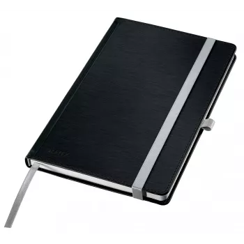 Leitz Style notitieboek A5 blanco met hardcover, monochroom, zwart, A5, 80 vel, 100 g/m², hardcover