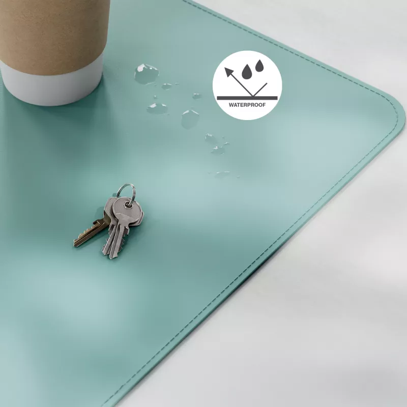 Leitz Large deskmat, mintkleur, polyvinylchloride (PVC), 400 mm, 800 mm, 2 mm, 350 g