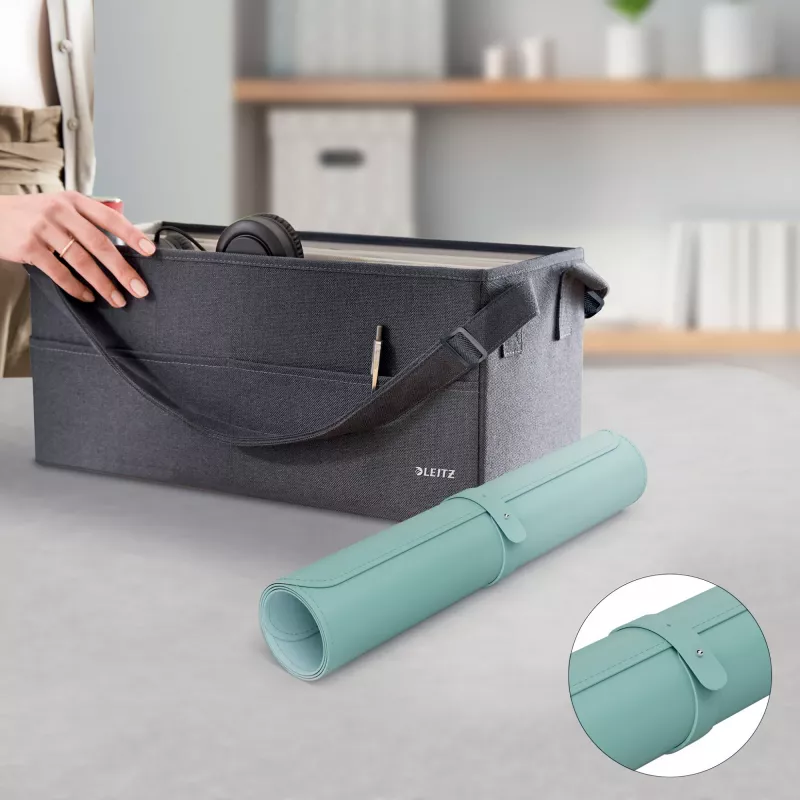 Leitz Large deskmat, mintkleur, polyvinylchloride (PVC), 400 mm, 800 mm, 2 mm, 350 g
