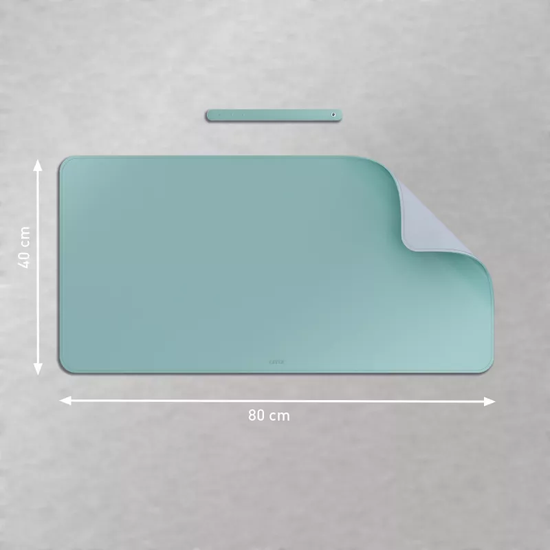 Leitz Large deskmat, mintkleur, polyvinylchloride (PVC), 400 mm, 800 mm, 2 mm, 350 g