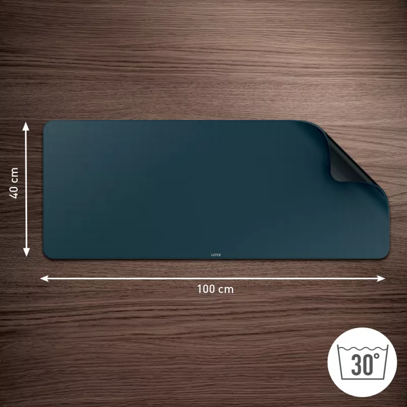 Leitz Extra Large gamingmat, donkergrijs, polypropyleen (PP), 400 mm, 1000 mm, 3 mm, 800 g