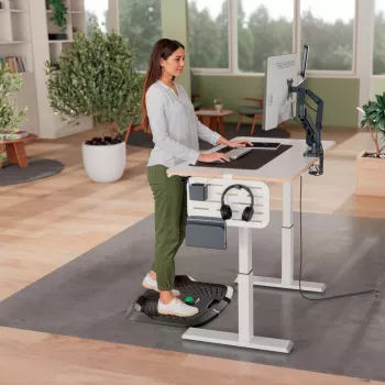 Leitz Ergo Active ergonomische antimoeheidsmat, rechthoekig, zwart, polyurethaan, bubble, China, 605 x 681 mm