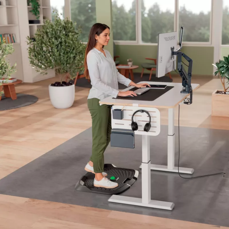 Leitz Ergo Active ergonomische antimoeheidsmat, rechthoekig, zwart, polyurethaan, bubble, China, 605 x 681 mm