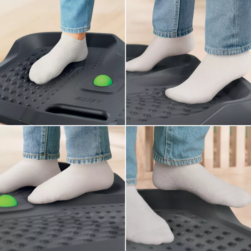 Leitz Ergo Active ergonomische antimoeheidsmat, rechthoekig, zwart, polyurethaan, bubble, China, 605 x 681 mm