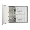 Leitz dubbelmechaniek hefboomsordner Classic Marbled, 2 x A5, karton, zwart, structuuroppervlak, 1000 vel, 80 g/m²
