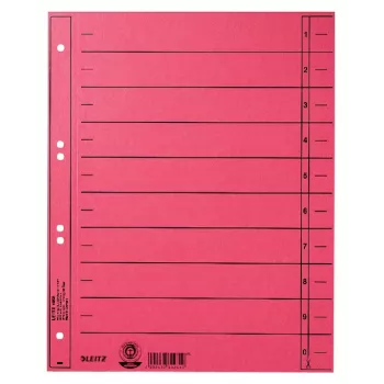Leitz 16580025 tabindex numerieke tabindex karton rood