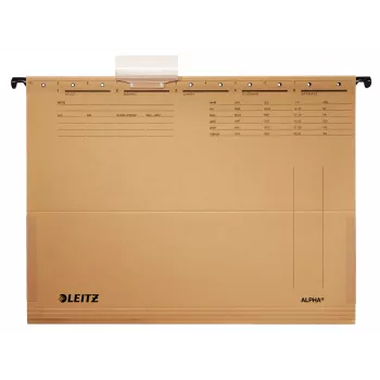 Leitz ALPHA hangmap karton, metaal A4 bruin