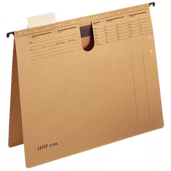 Leitz Alpha hangmap karton, polypropyleen (PP) A4 bruin