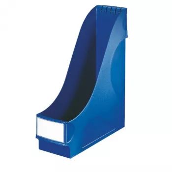 LEITZ Staande aktenhouder extra breed, A4, polystyreen, blauw, capaciteit 92 mm (2425-00-35)