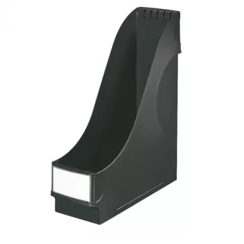 LEITZ Staande aktenhouder extra breed, A4, polystyreen, zwart, capaciteit 92 mm (2425-00-95)