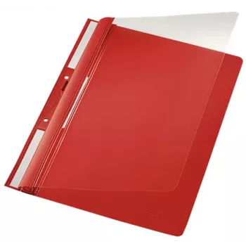 Leitz 41900025 rapportmap PVC rood, transparant