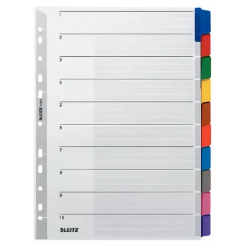 Leitz 43210000 tabregister blanco tabregister karton meerkleurig