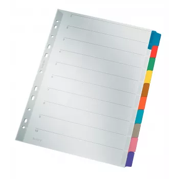 Leitz 43210000 tabregister blanco tabregister karton meerkleurig