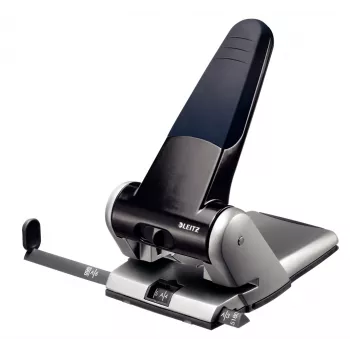 Leitz Heavy Duty perforator, 65 vel, zwart, grijs, 8 cm, 5,5 mm, A4, 130 mm