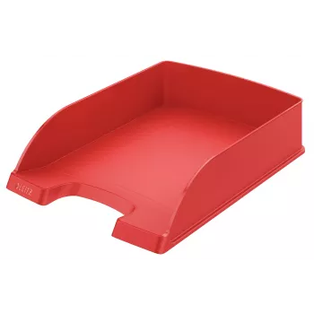 Leitz Plus briefbak, standaard, polystyreen, rood, 255 mm, 357 mm, 70 mm, 280 g