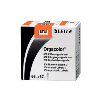 Leitz 66141000 zelfklevend etiket afgeronde rechthoek oranje