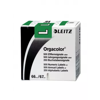 Leitz Orgacolor zelfklevend etiket, afgeronde rechthoek, groen