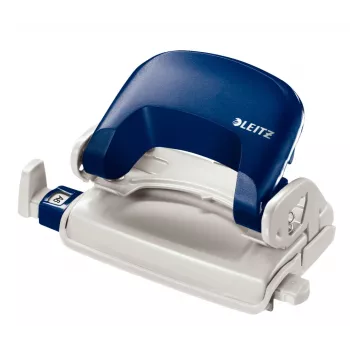 Leitz perforator 5058 NeXXt, 2-voudig 10 vel, 10 vel, blauw, kunststof, 8 cm, 5,5 mm, A5