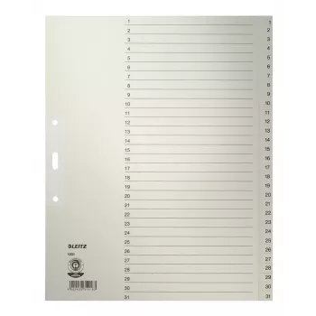 Leitz 12310085 tabindex numerieke tabindex papier grijs