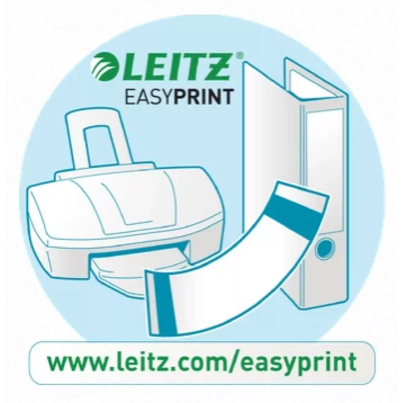 Leitz pc-bedrukbare ruglabels voor standaard archiefmappen