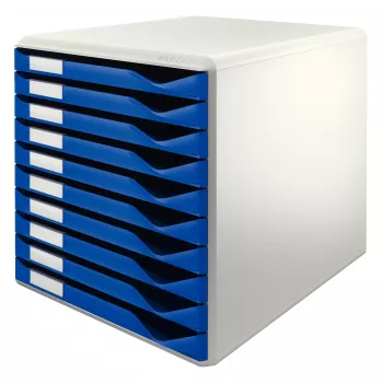 Leitz Form set, 10 laden, kunststof, blauw, grijs, 285 mm, 355 mm, 290 mm