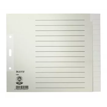 Leitz 12240085 tabregister blanco tabregister papier grijs