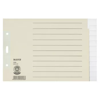 Leitz 12260085 tabbladen blanco tabbladen papier grijs