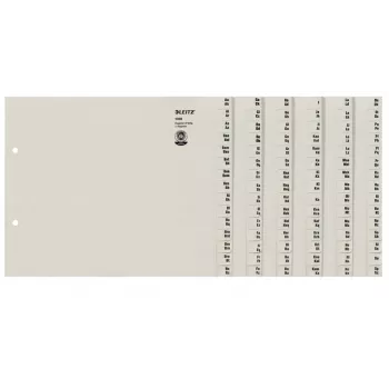 Leitz 13080085 tabindex alfabetische tabindex papier grijs