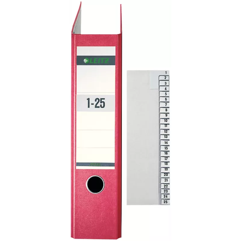 Leitz 13810085 tabregister numeriek tabregister papier grijs