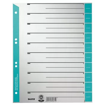 Leitz 16520030 tabindex numerieke tabindex karton blauw, grijs