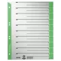 Leitz 16520055 tabindex numerieke tabindex karton groen, grijs