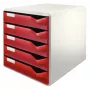 Leitz 52800028 Documentenbox polystyreen bordeaux, grijs