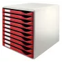 Leitz 52810028 Opbergbox van polystyreen bordeaux, grijs