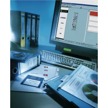 Leitz 60990085 zelfklevend etiket rechthoekig grijs