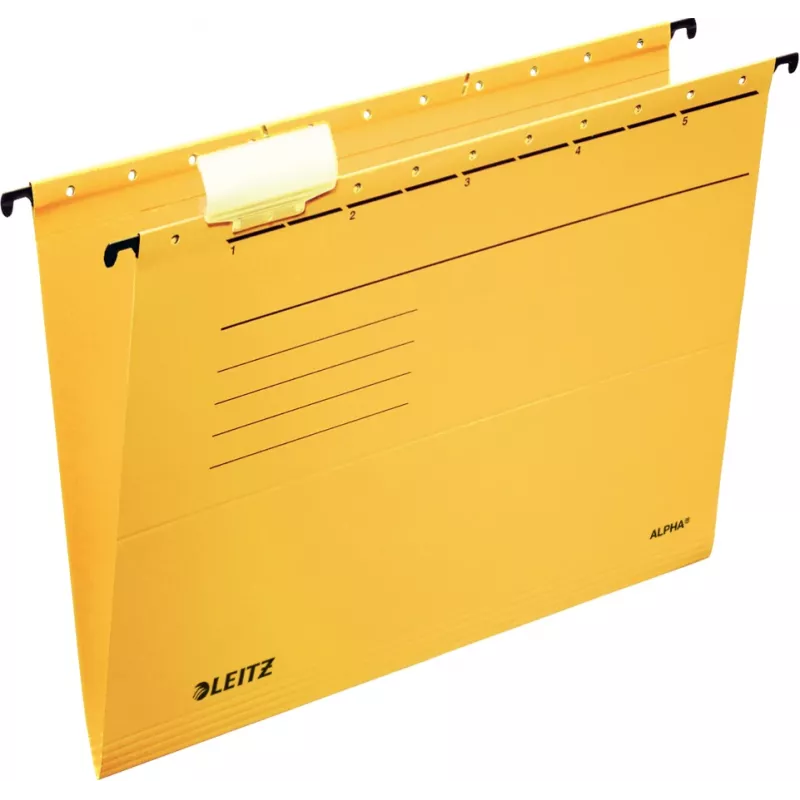 Leitz Alpha hangmap karton A4 geel