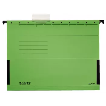 Leitz Alpha hangmap karton, metaal A4 groen 5 stuks