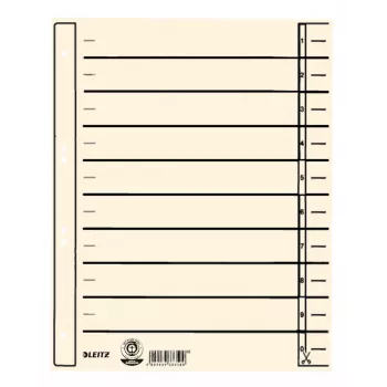 Leitz 16570011 scheidingsblad karton geel