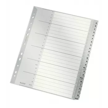 Leitz 12610085 tabindex numerieke tabindex polypropyleen (PP) grijs