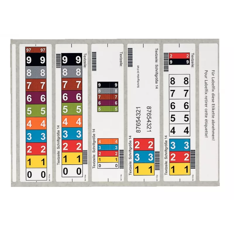 Leitz 66520001 zelfklevende etiketten afgeronde rechthoek wit