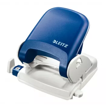 Leitz perforator 5005 NeXXt, 2-voudige perforatie 25 blad, 25 blad, blauw, kunststof, 8 cm, 5,5 mm, A4