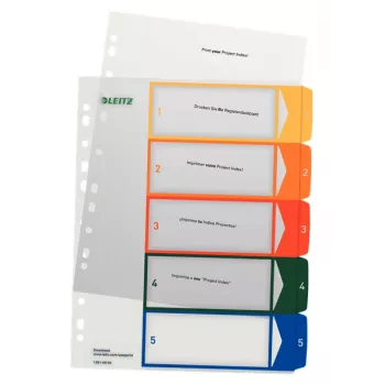 Esselte 12910000 numerieke tab-index polypropyleen (PP) meerkleurig