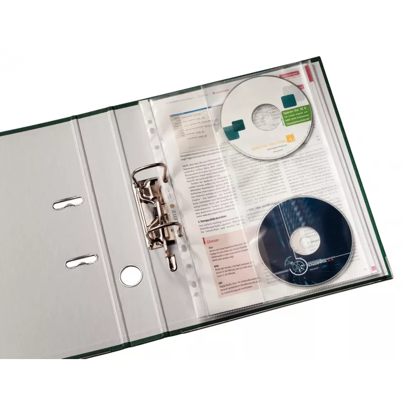 Leitz Premium cd-hoes A4, 30 % gerecycled kunststof uit pre-consumer afval