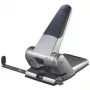 Leitz Heavy Duty perforator, 65 blad, zilver, 8 cm, 5,5 mm, A5, 1 kg