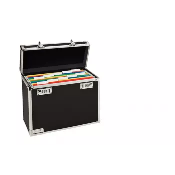 Leitz mobiele aktetas afsluitbaar A4, zwart, chroom, kunststof, cijferslot, 15 L, 366 mm, 165 mm