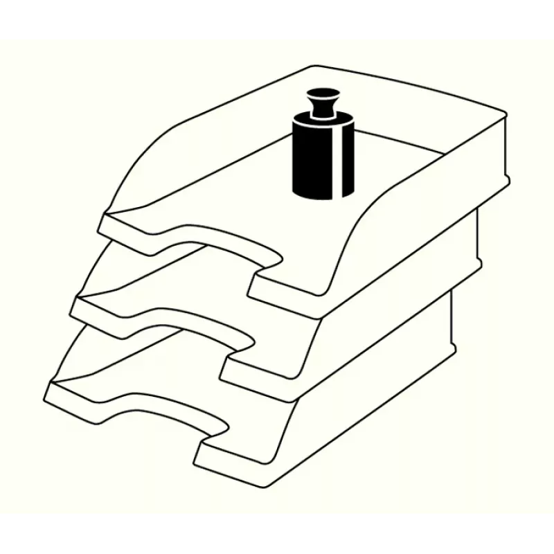 Leitz Briefbak Plus, kunststof, zwart, A4, 242 x 330 x 60 mm, 255 mm, 357 mm