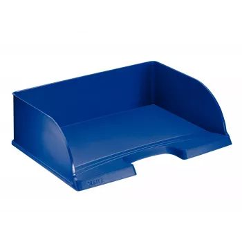 Leitz Briefablage Plus liggend jumbo, kunststof, blauw, A4, brief, notitie, papier, 350 x 245 x 97 mm, 363 x 273 x 103 mm