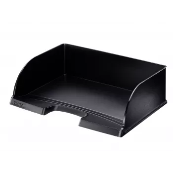 Leitz Briefablage Plus liggend jumbo, kunststof, zwart, envelop, brief, notitie, papier, 350 x 103 x 273 mm, 363 x 273 x 103 mm, 400 g