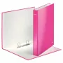 Leitz ringband WOW gelamineerd A4+ 2DR/25mm, A4, karton, roze, wit, 250 vel, 80 g/m²