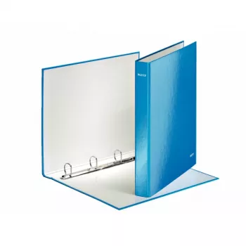 Leitz ringband WOW gelamineerd A4+ 4DR/25mm, A4, karton, blauw, 230 vel, 80 g/m², 2,5 cm